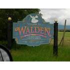 Walden: : The "Welcome" sign for Walden, CO.