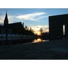 Oklahoma City: : Memorial at sunset