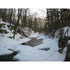 Hyde Park: Crum Elbow Creek in the winter, Hyde Park New York