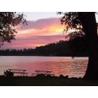Lake Wildwood: Sunset on Lake Wildwood. View from Vista Park