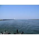 Sodus Point: This picture is leaving Sodus Bay into Lake Ontario. Passing Sodus Point Lighthouse