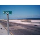 Pass Christian: Menge Ave. view Gulf and beach