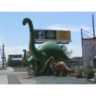 Winslow: Dinos in Winslow heading South to Hwy99