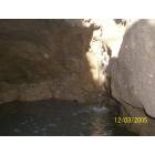 Lompoc: : A small waterfall in a cave in the woods of Lompoc