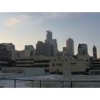 Minneapolis: : Downtown from the Metrodome Train Station
