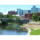 Kalamazoo: : Downtown view from the Arcadia Creek Festival Site