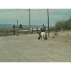 Presidio: A Charro and his stallion on a lonely Presidio Dirt road