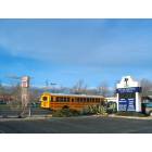 Hesperia: School Bus & City Hall Sign