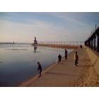 Michigan City: : our pier in early spring