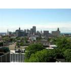Buffalo: Beautiful View of Downtown and the Allentown Neighborhood with Lake Erie in the background