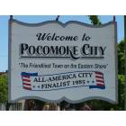 Pocomoke City: Welcome Sign at city entrance