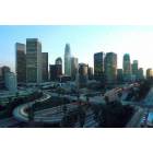 Los Angeles: : A photo of Los Angeles in the evening