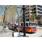 Salt Lake City: : Salt Lake City firetruck on Main Street