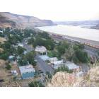 Wishram: : the town from a rock outcroping