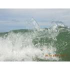 North Myrtle Beach: detail of a wave: close-up