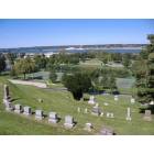 Riverside cemetery hillside