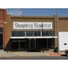 Humphrey: Humphrey Democrat newspaper building.