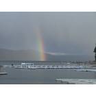 Lake Almanor Peninsula: Rainbow from Lake Almanor Peninsula cove