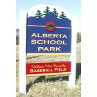 Alberta: BALL PARK SIGN