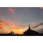Bowdon: Victory Road Baptist Church at Sunset