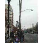 White Plains: : Children watching St. Patrick's Parade on Mamaroneck Ave