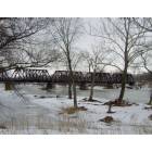 Logansport: Railroad Bridge in Winter