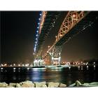 Port Huron: : Blue Water International Bridges at Night