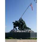 Harlingen: Iwo Jima monument on the grounds of Marine Military Academy