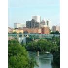 Rochester: : Downtown Rochester from the Pont De Rennes bridge
