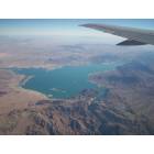 Las Vegas: : Lake Mead after take off from McCarran Airport