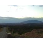 Navajo Mountain: Navajo Mountain, Utah with the evening dawn