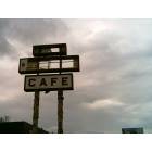 Fort Leonard Wood: old cafe sign outside of Fort Leonardwood