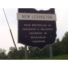 New Lexington: Boundry Sign