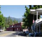 Weaverville: Weaverville's Main Street with Mount Bally in the background