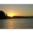 Lake Almanor West: Sunset from Prattville in Lake Almanor West