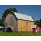 German: Old barn from around 1900, restored in 2007