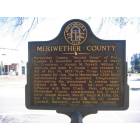 Greenville: Meriwether County Historic Marker - Greenville