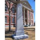 Greenville: Meriwether County Veterans Memorial - Meriwether County Courthouse Square - Greenville