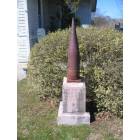 Warm Springs: : WW I Artillery Shell Monument at Warm Springs Welcome Center