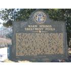 Warm Springs: Warm Springs Treatment Pools Historic Marker