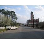 Dawson: Stonewall Street with Old Terrell County Courthouse - Dawson Historic District
