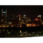 Nashville-Davidson: : Nashville Skyline (Night) from LP Field