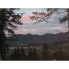 Grants Pass: Part  of Grants Pass showing beginning of sunset