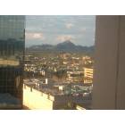 Phoenix: : Picture taken from the inside of a building in downtown Phoenix