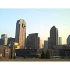 Dallas: : Skyline from Woodall Rodgers Freeway