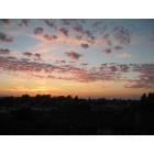 Rodeo: Looking out over Rodeo towards the bay with a beautiful sunset
