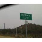 Dickens: City limit sign