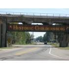 Childersburg: Railroad overpass entering downtown Childersburg
