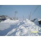 Mountain Village: Snow plowed road