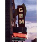 Kansas City: : Sign for the GEM Theater looking to the West - Kansas City Jazz District